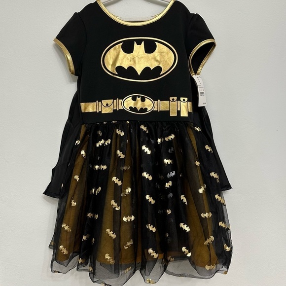 Batman Other - Superhero Batgirl Costume Black and Gold Size 7/8 NEW WITH TAGS